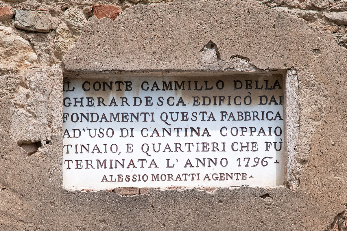 signboard of the Castello di Bolgheri winery