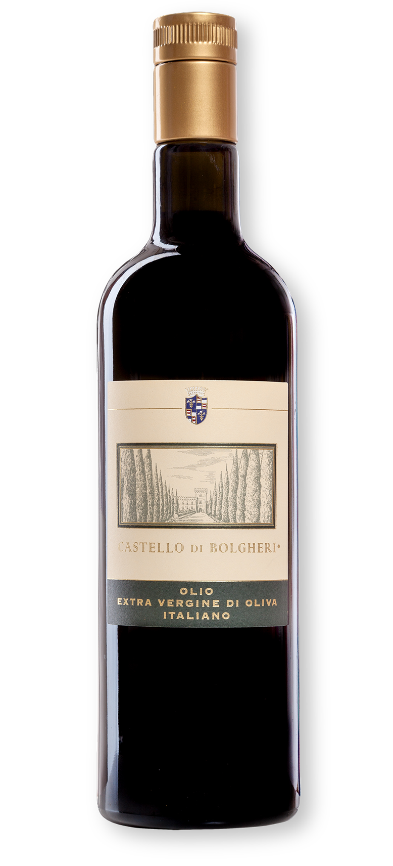 bottiglia olio extravergine di oliva del Castello di Bolgheri